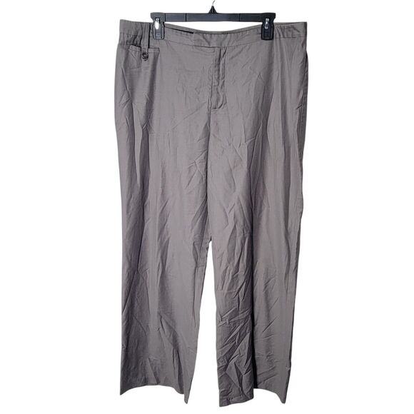 Merona Womens Size 16 Gray Solid Dress Pants - Picture 1 of 11